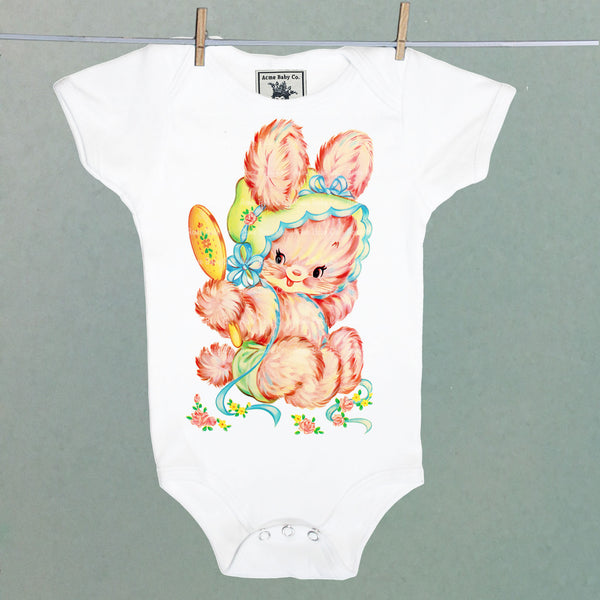 Glam Bunny Organic One Piece Baby Bodysuit