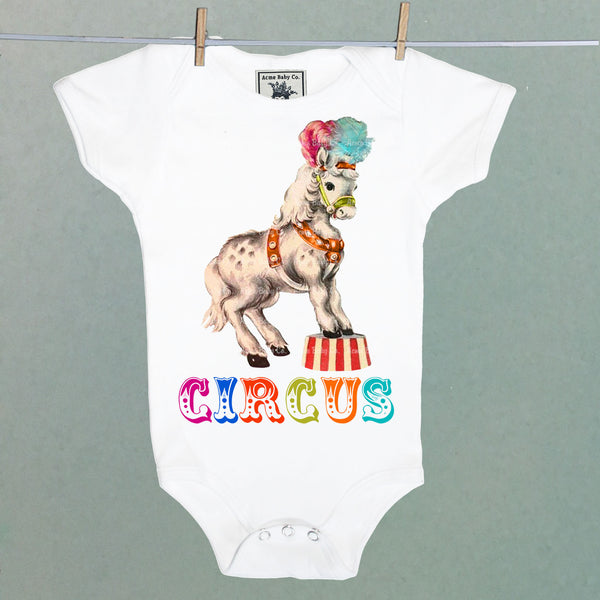 Circus Pony Organic One Piece Baby Bodysuit