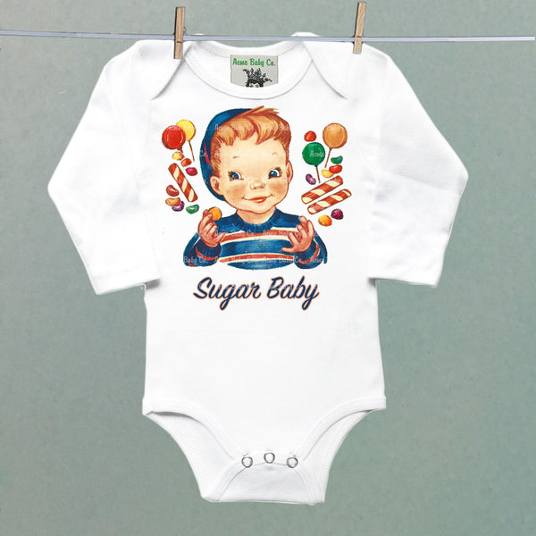 Sugar Baby Boy Organic One Piece Baby Bodysuit