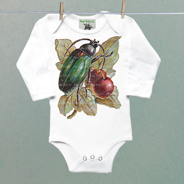 Colorful Beetles One Piece Baby Bodysuit
