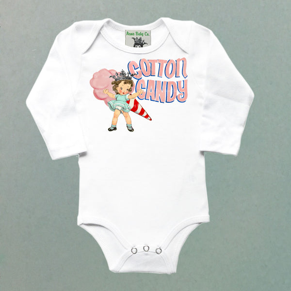 Cotton Candy Princess Organic One Piece Baby Bodysuit
