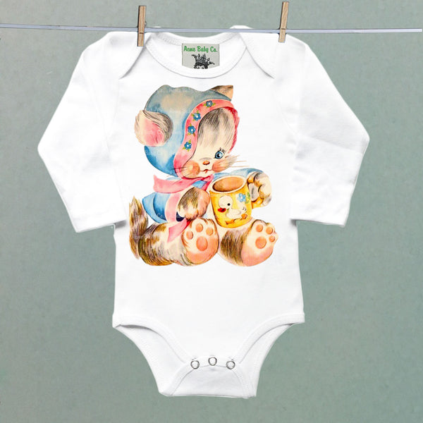 Nursery Kitten One Piece Baby Bodysuit