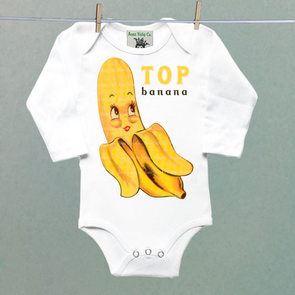 Top Banana One Piece Baby Bodysuit