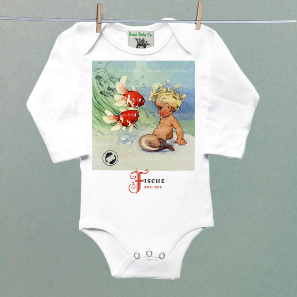 Vintage Zodiac Organic One Piece Baby Bodysuit