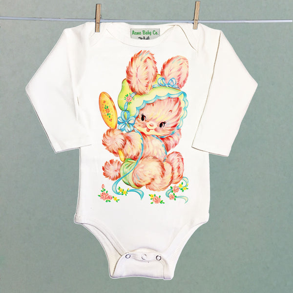 Glam Bunny One Piece Baby Bodysuit