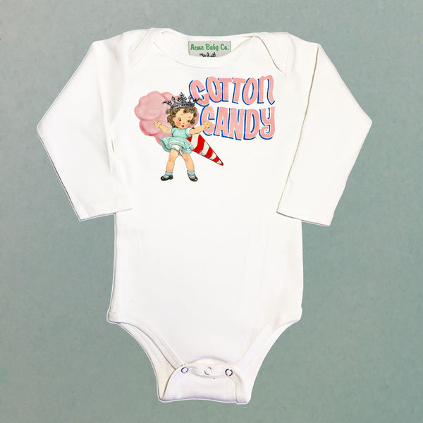 Cotton Candy Princess One Piece Baby Bodysuit