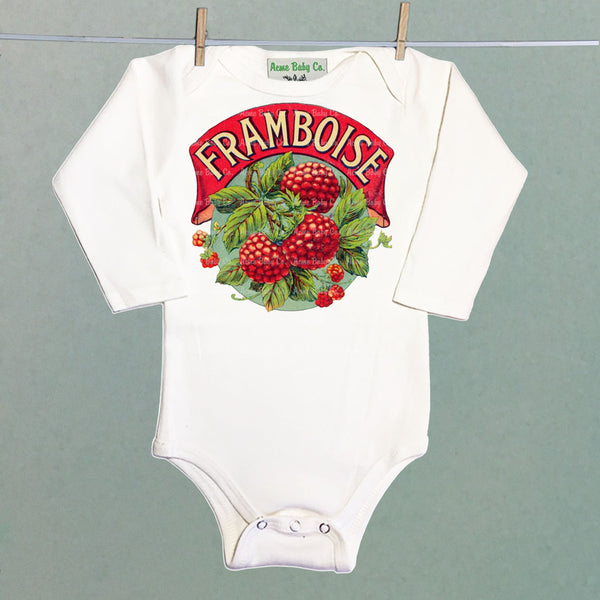 Framboise One Piece Baby Bodysuit