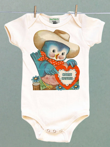 Cutest Cowpoke Organic One Piece Baby Bodysuit