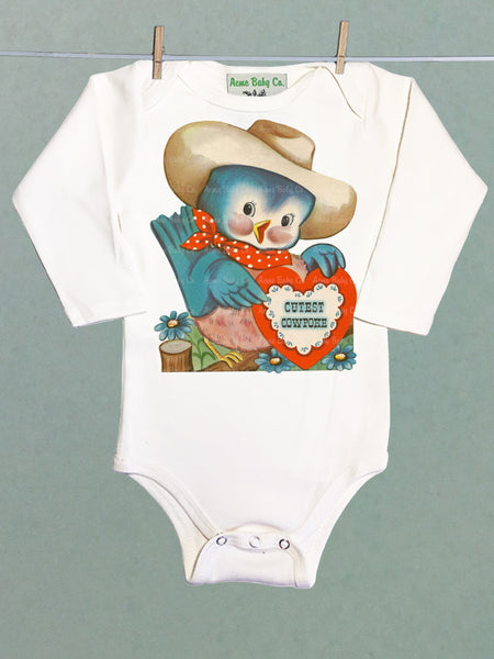Cutest Cowpoke Organic One Piece Baby Bodysuit