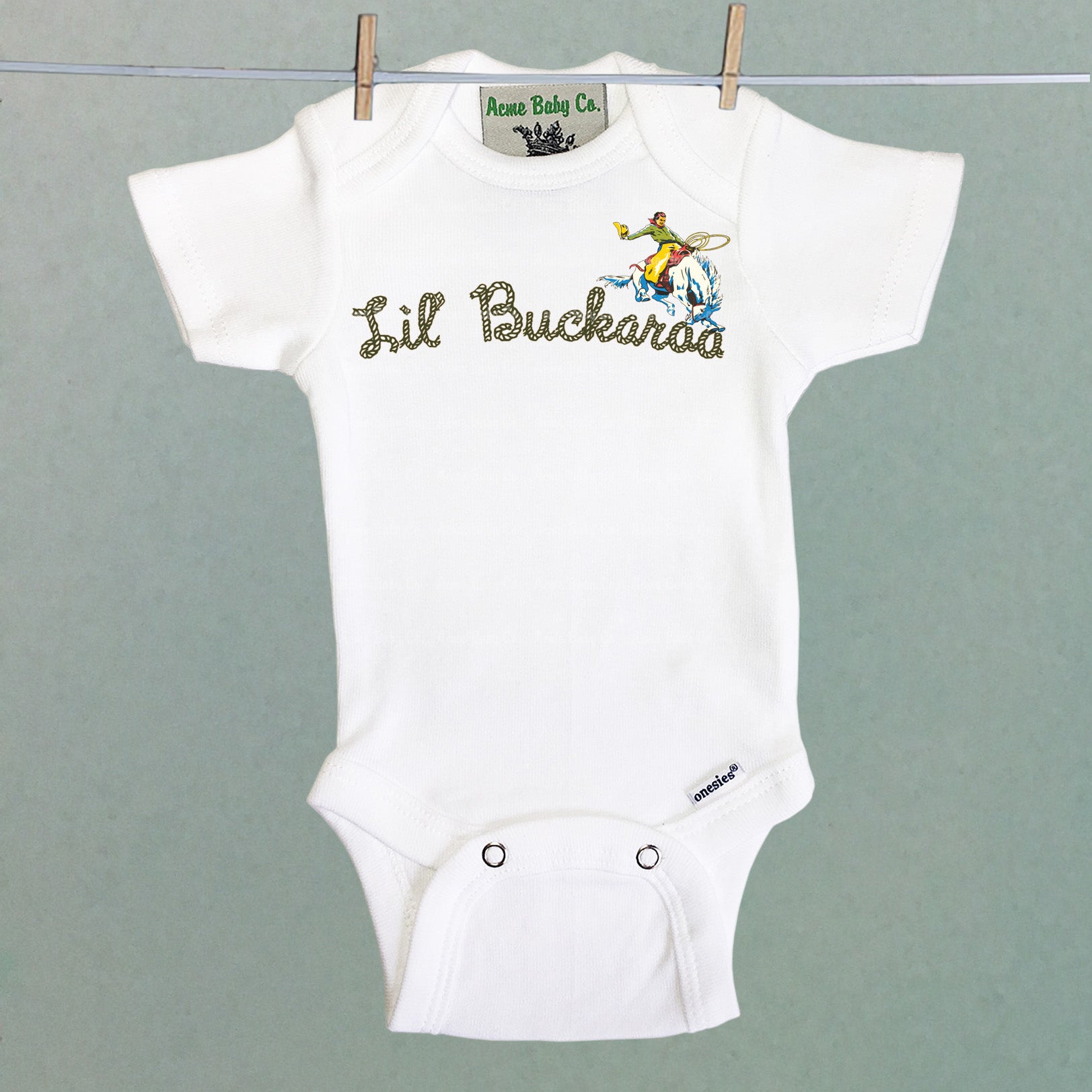 Lil' Buckaroo Organic One Piece Baby Bodysuit