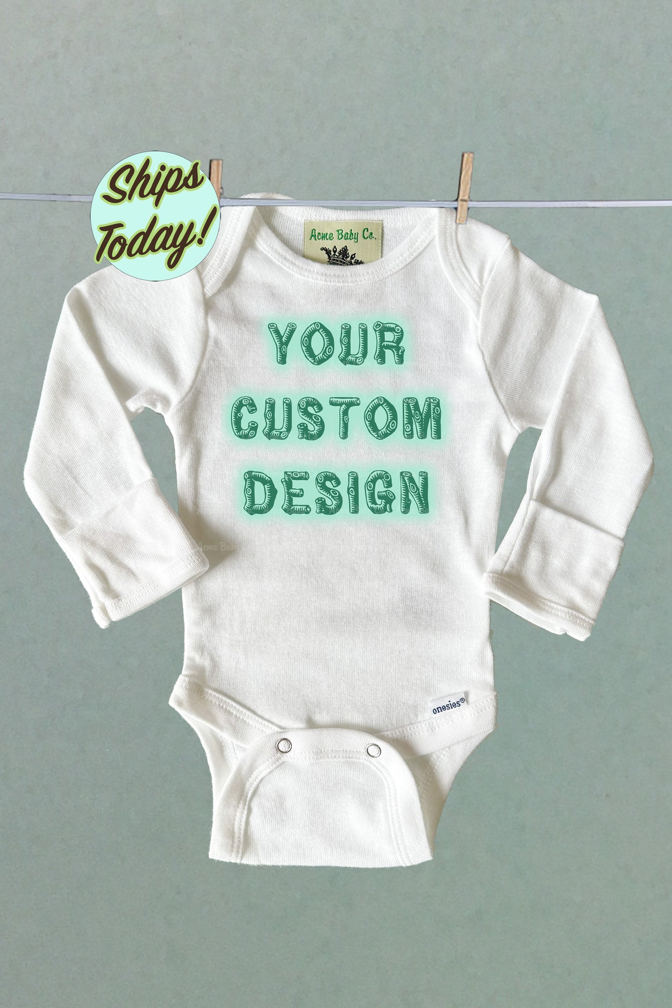 Choose Your Design One Piece Newborn Baby Bodysuit