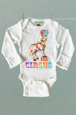 Circus Pony Organic One Piece Baby Bodysuit
