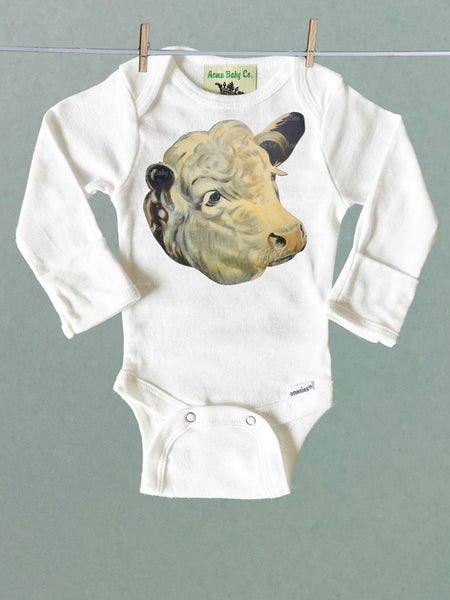 Beautiful Cow Organic One Piece Baby Bodysuit