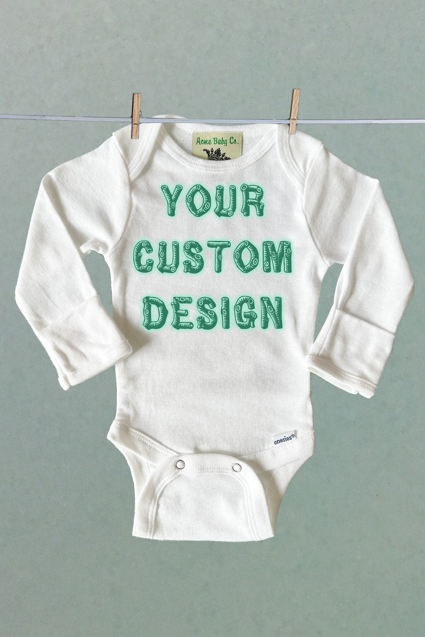 Choose Your Design One Piece Newborn Baby Bodysuit