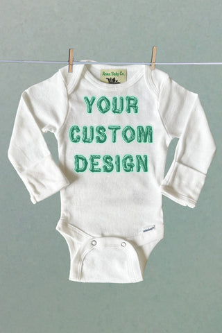 Choose Your Design One Piece Newborn Baby Bodysuit