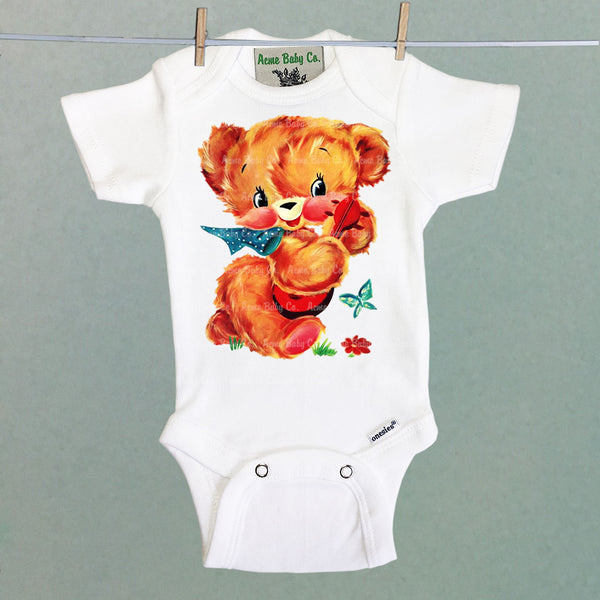 Banjo Bear Organic One Piece Baby Bodysuit