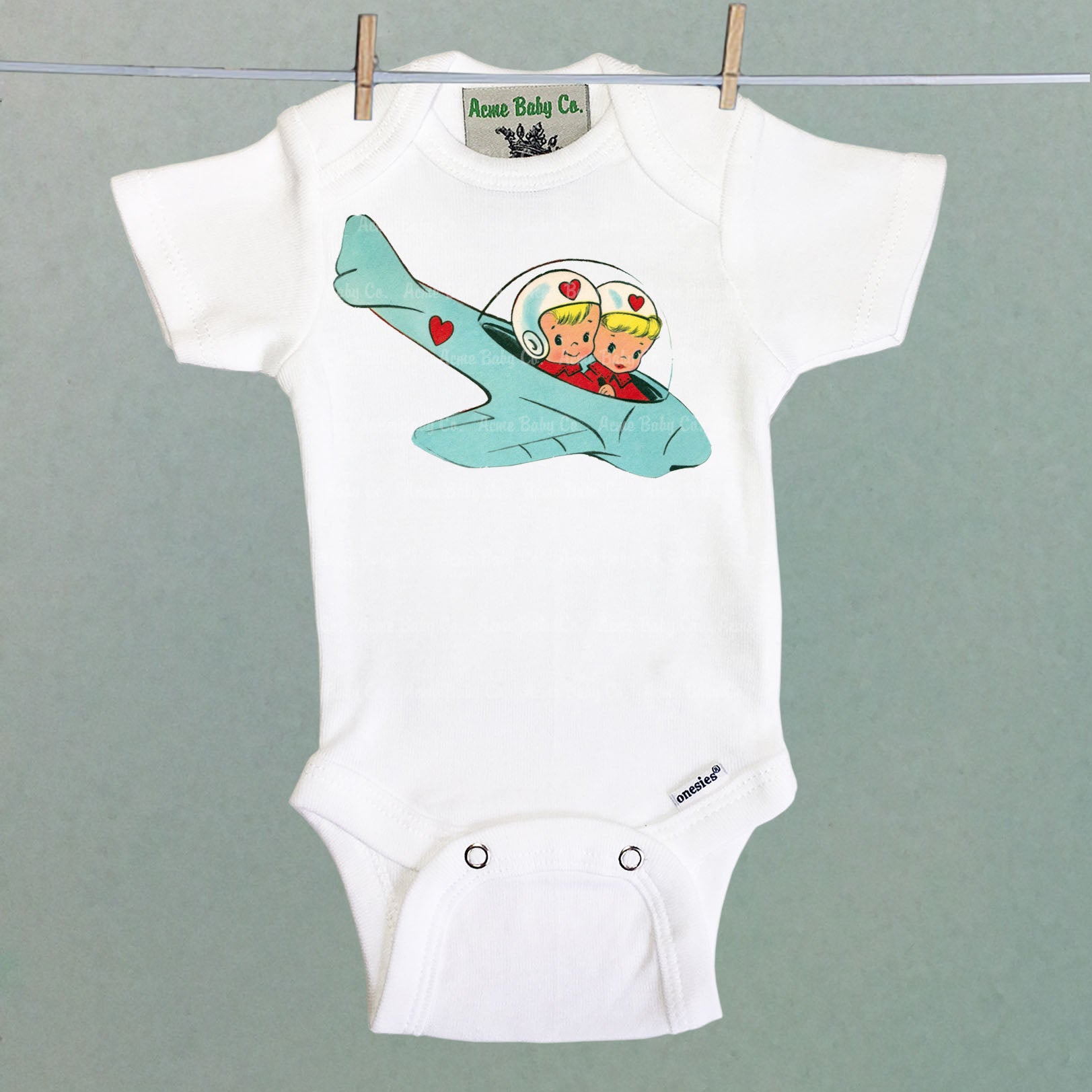 Space Kids One Piece Baby Bodysuit