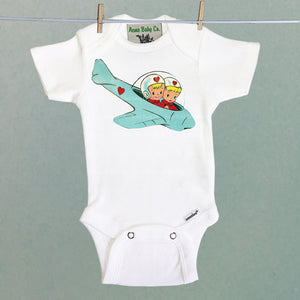 Space Kids Organic One Piece Baby Bodysuit