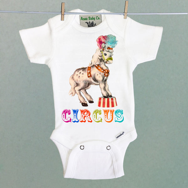 Circus Pony Organic One Piece Baby Bodysuit