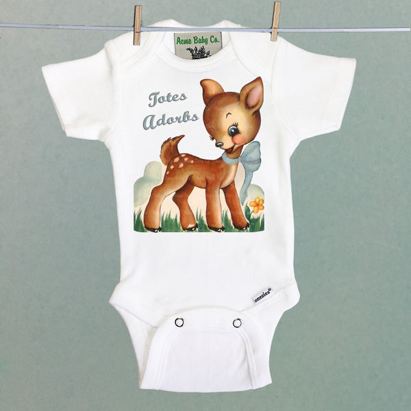 Totes Adorbs Organic One Piece Baby Bodysuit
