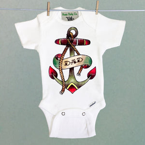 Anchor Dad One Piece Baby Bodysuit