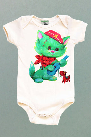 Western Kitty Organic One Piece Baby Bodysuit