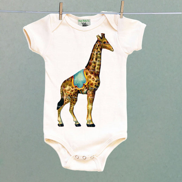 Circus Giraffe One Piece Baby Bodysuit