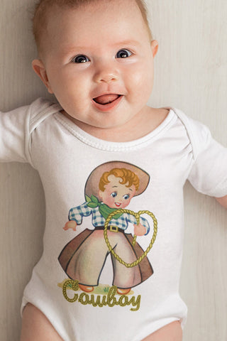 Cowboy Roper Organic One Piece Baby Bodysuit