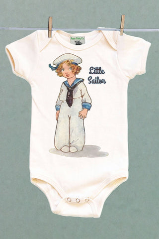 Little Sailor One Piece Baby Bodysuit