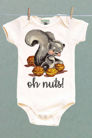 Oh Nuts! One Piece Baby Bodysuit