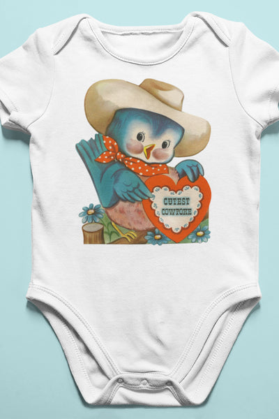 Cutest Cowpoke Organic One Piece Baby Bodysuit