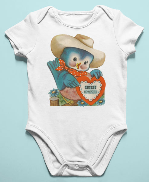 Cutest Cowpoke Organic One Piece Baby Bodysuit