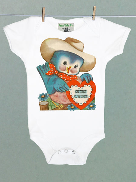 Cutest Cowpoke Organic One Piece Baby Bodysuit