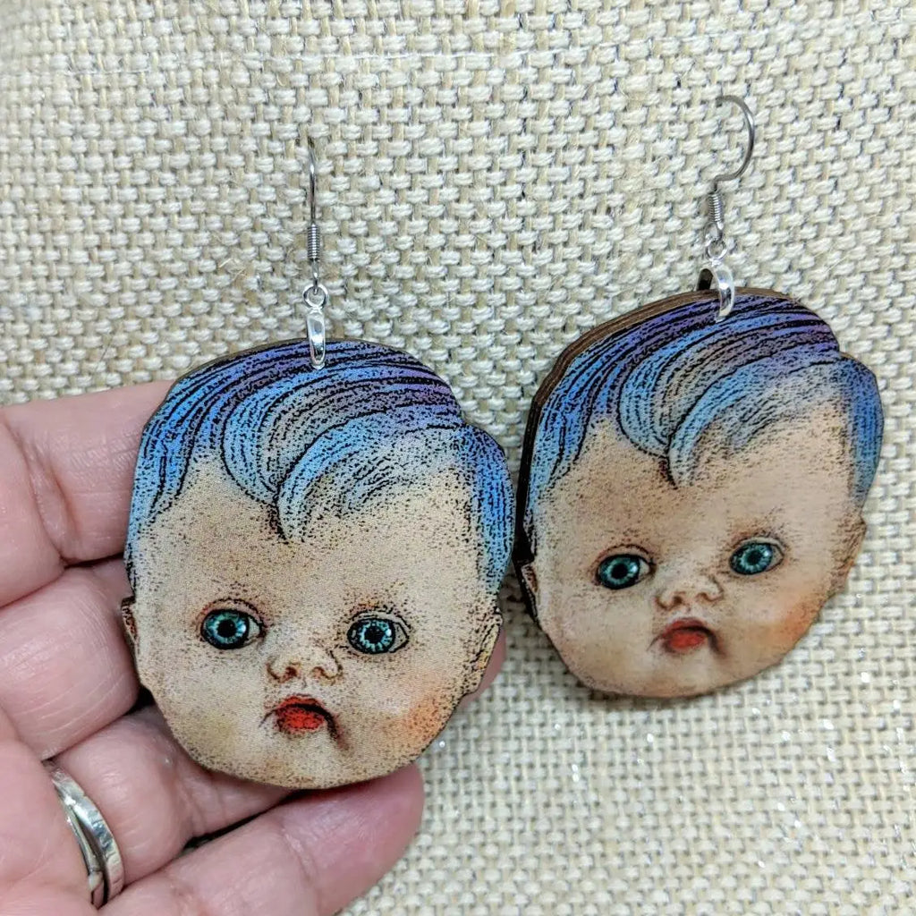 Baby Head Earrings