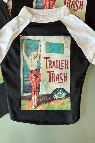 Trailer Trash Dog Raglan Shirt
