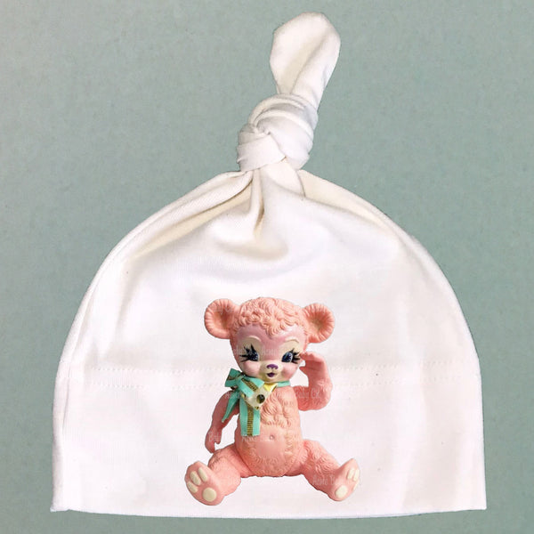 Bear Toy Organic Cotton Baby Knit Cap