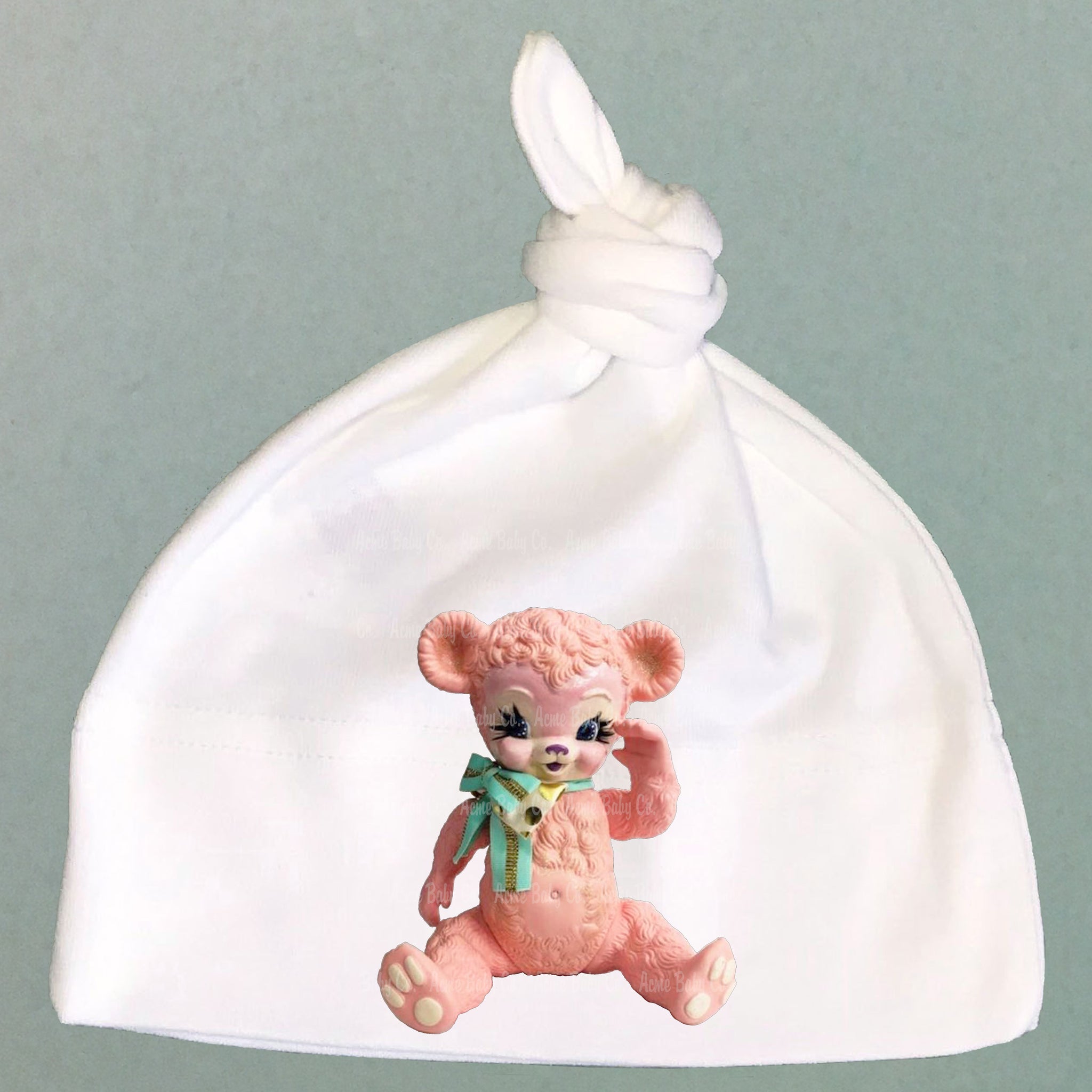 Bear Toy Organic Cotton Baby Knot Cap