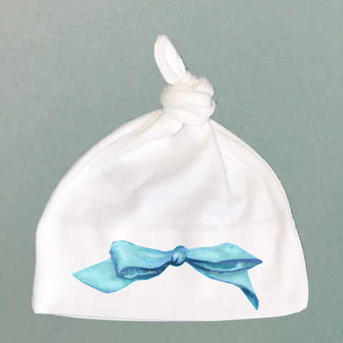 Tiny Bow Organic Cotton Baby Knot Cap