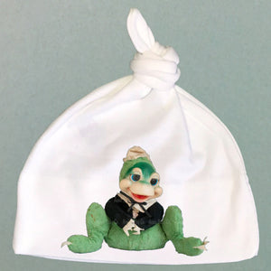 Frog Toy Organic Cotton Baby Knot Cap