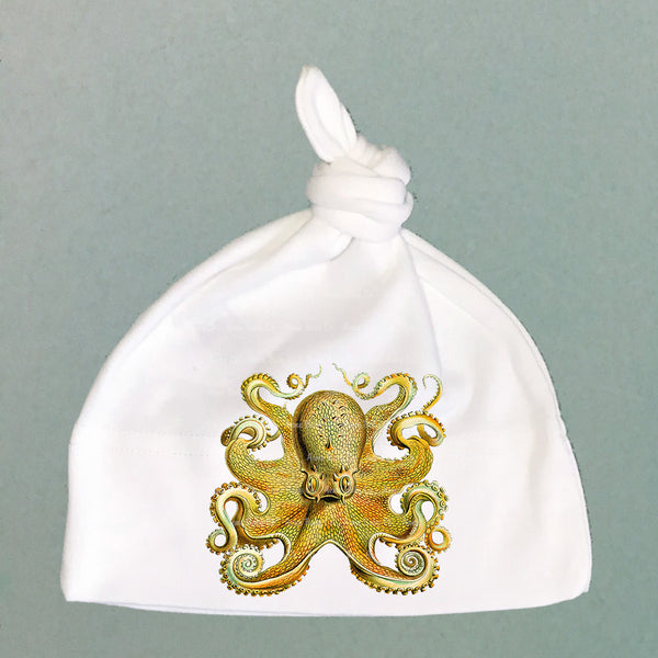 Octopus Organic Cotton Baby Knot Cap