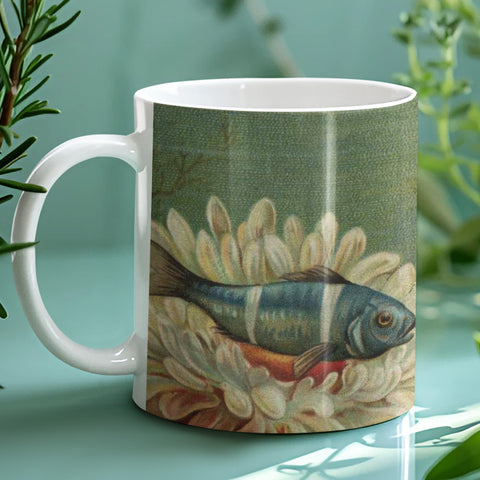 Blue Fish In Urchins Mug