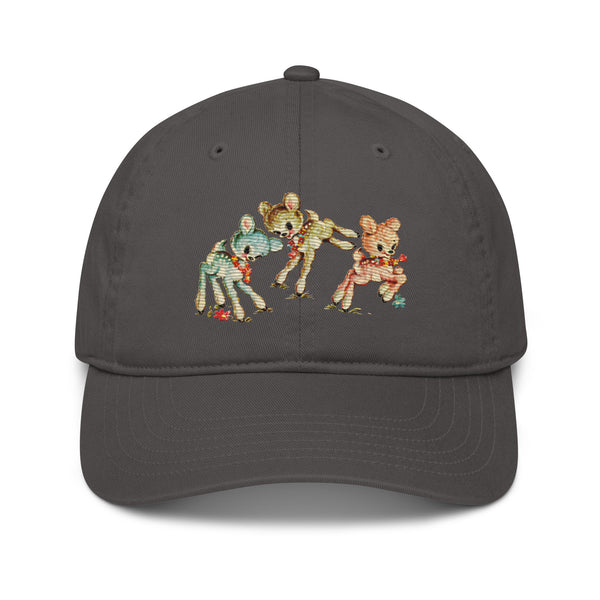 Pastel Deer Organic Dad Hat