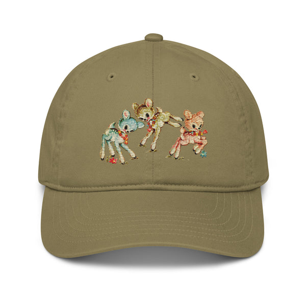 Pastel Deer Organic Dad Hat