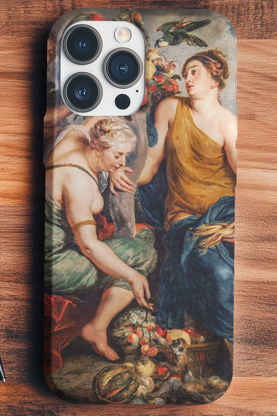 Ceres and Two Nymphs Peter Paul Rubens iPhone® Case