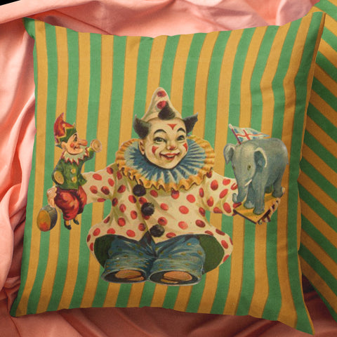 Circus Clown & Toys Premium Pillow