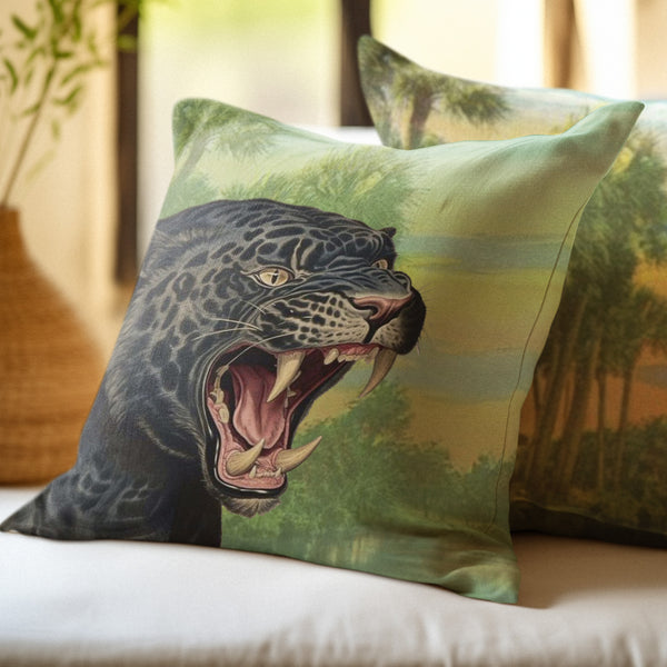 Black Leopard Premium Pillow