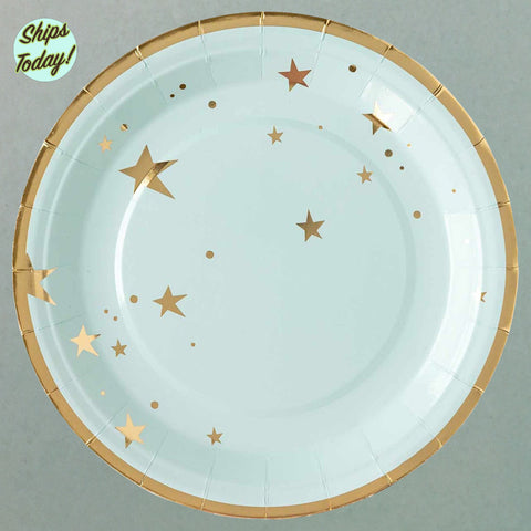 Baby Blue Star Plates