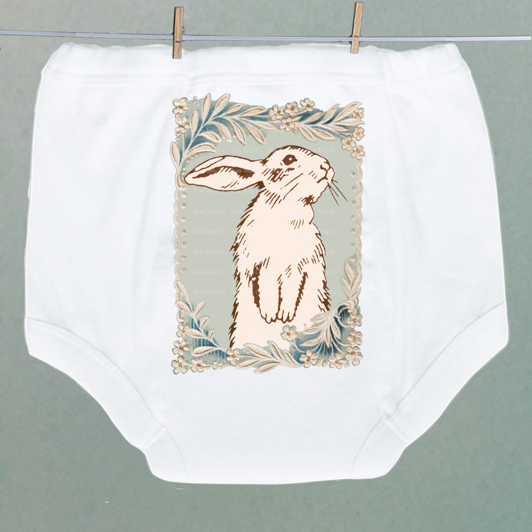 Bunny in Blue Potty Training Pants