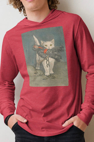 Krampus Kitty Cat Hooded long-sleeve tee