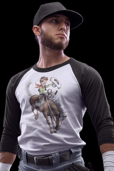 Buckaroo Cowboy Adult Baseball Raglan